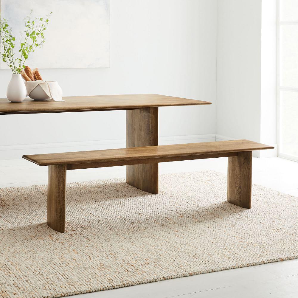 Anton Solid Wood Dining Bench 147 cm 183 cm West Elm Australia